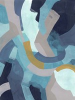 Puzzle Blues I Framed Print