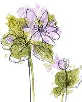 Spring Contours II Framed Print