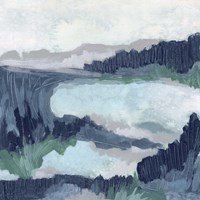 Blue Marsh Grove I Fine Art Print