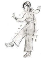 Charleston Dancers I Fine Art Print