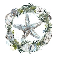 Coastal Christmas Shell I Fine Art Print