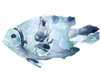 Blue Ocean Fish II Fine Art Print