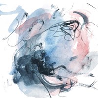 Abstracted Blues I Framed Print