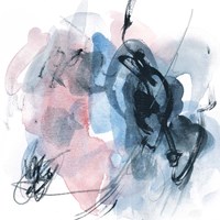 Abstracted Blues II Framed Print