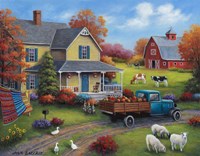 Harvest Time on the Farm Fine Art Print