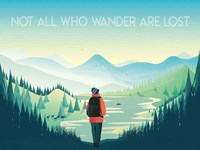 Not All Who Wander Fine Art Print