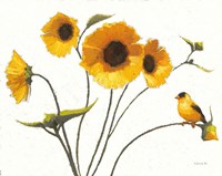 Sunny Flowers IV Light Fine Art Print