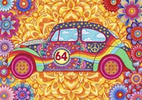 Happy Hippiewagen Fine Art Print