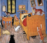 Van Gogh Arles Cat Framed Print