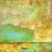 Deep Breath, Teal Trees, Stillness Fine Art Print