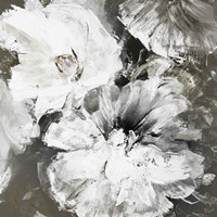 White and Gray Flowers Fine Art Print