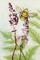 Bees Amongst the Liriope Fine Art Print
