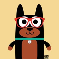 Bow Wow Doberman Fine Art Print