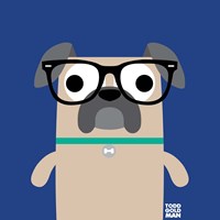 Bow Wow Pug Fine Art Print