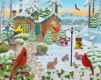 Winter Cottage Fine Art Print