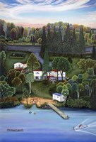 Summer At The Lake Fine Art Print