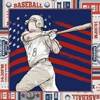 American Baseball Player 3 Fine Art Print
