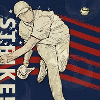 Vintage Baseball Sign 3 Fine Art Print