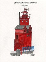 Holland Harbor Lighthouse Michigan Fine Art Print