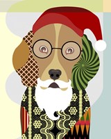 Santa Beagle Fine Art Print
