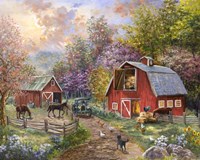 Horse Farm Glen Fine Art Print