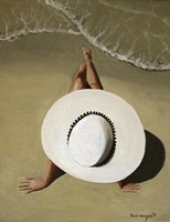 Beach Hat Fine Art Print