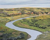 Milk River Evening Fine Art Print