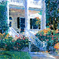 Madame's Porch Fine Art Print