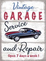 Vintage Garage Fine Art Print