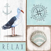 Nautical Relax Framed Print