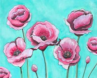 Pink Poppies II Framed Print