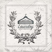 Laundry Self Service Framed Print