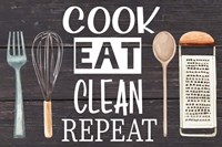 Cook Eat Clean Repeat Fine Art Print