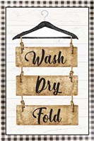 Wash Dry Fold Fine Art Print