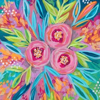 Bright Painted Floral Fine Art Print