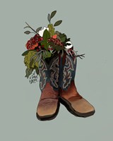 Boot Bouquet Fine Art Print