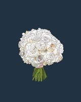 White Rose Bouquet Fine Art Print