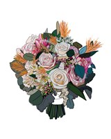Bouquet on White Fine Art Print