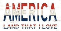 America - Land That I Love Fine Art Print