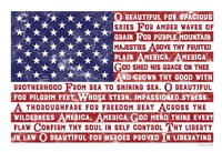 America the Beautiful Flag Fine Art Print
