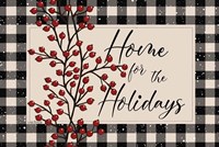 Home for the Holidays with Berries Fine Art Print