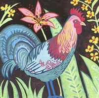 Blue Rooster Fine Art Print