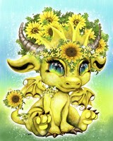 Sunflower Lil DragonZ Fine Art Print