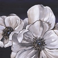 Blue & White Floral I Fine Art Print