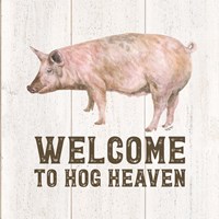 Farm Life VII-Hog Heaven Fine Art Print