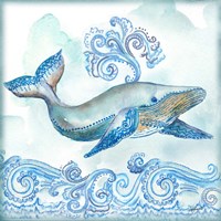 Boho Shells II-Whale Fine Art Print