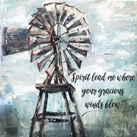 Primitive Windmill Fine Art Print