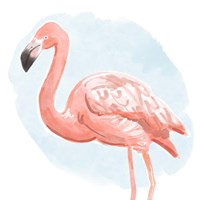 Tropical Flamingo I Fine Art Print