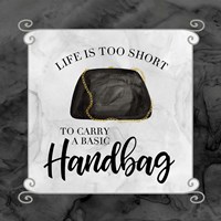Fashion Humor X-Basic Handbag Fine Art Print