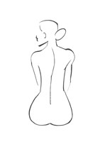 Line Art Figure III Fine Art Print